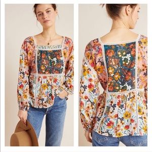 Anthropologie Maeve Nikki Peasant Blouse Large